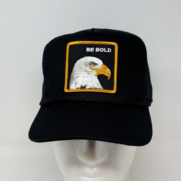 Cobra Other - Cobra Be Bold Eagle Patch Trucker Hat Black Mesh Snapback Cap One Size